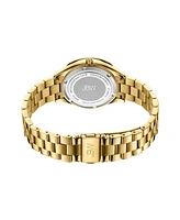 Jbw Women's Cristal 34 (0.12 ct. t.w.) Diamond 18k Gold-plated Stainless-steel Watch 38mm