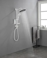10" Rain Shower System with Hand Shower & Soap Dish