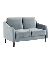 Simplie Fun 51.5" Loveseat Sofa Small Couch For Small Space For Living Room, Bedroom, Grey