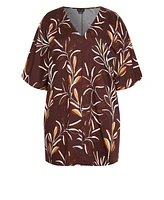 City Chic Women's Louisa Print Dress