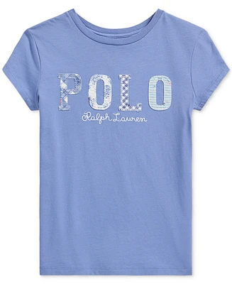 Polo Ralph Lauren Little Girls Mixed-Logo Cotton Jersey T-Shirt