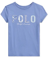 Polo Ralph Lauren Toddler & Little Girls Mixed-Logo Cotton T-Shirt