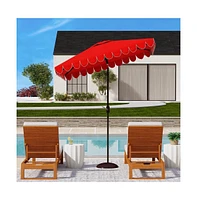 Safavieh Venice 7.5 Ft Square Crank Umbrella