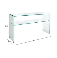 Safavieh Dash Tempered Glass 1 Shelf Console Table