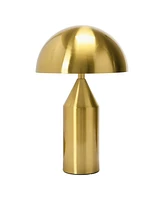 Storied Home Metal Electroplated Table Lamp for Bed and Desk Brass