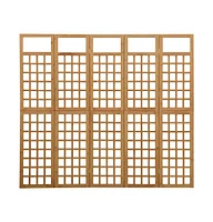 vidaXL 5-Panel Room Divider/Trellis Solid Fir Wood 79.3"x70.9"