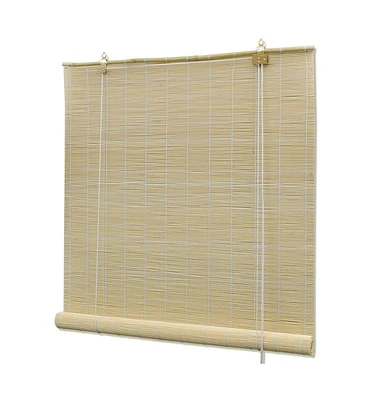 vidaXL Natural Bamboo Roller Blinds 39.4"x63"