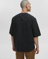 Mode of One Men's Relaxed-Fit Button-Down Baseball Shirt, Created for Macy's