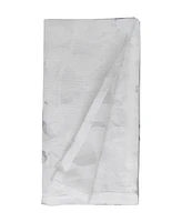 Saro Lifestyle Sheer Elegance Burnout Voile Vine Design Napkin Set of 4, 20"x20"