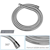 10" Rain Shower Head Systems, Chrome, Wall Mounted Shower