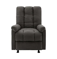 vidaXL Recliner Dark Gray Fabric