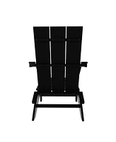 Modern Outdoor Folding Adirondack Chair (Set of 2)