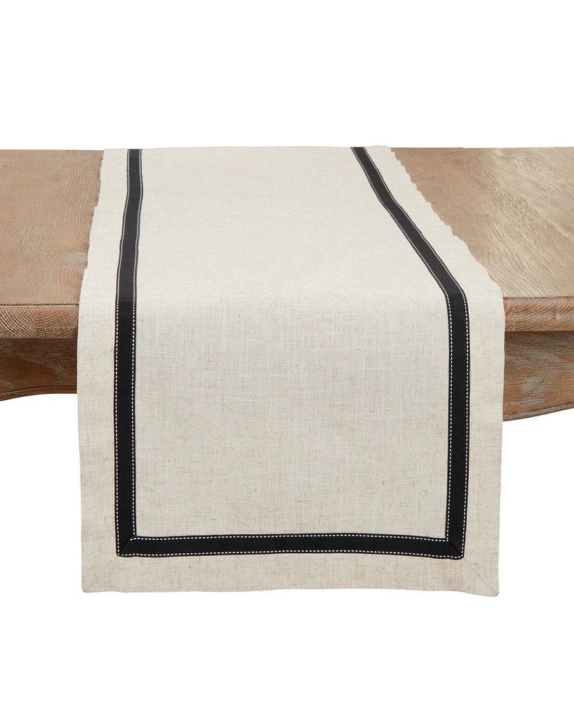 Saro Lifestyle Grosgrain Accent Table Runner