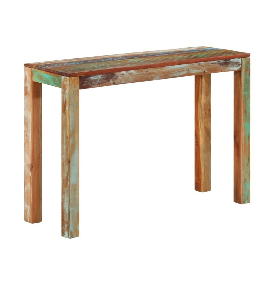 vidaXL Console Table 43.3"x13.8"x29.9" Solid Reclaimed Wood