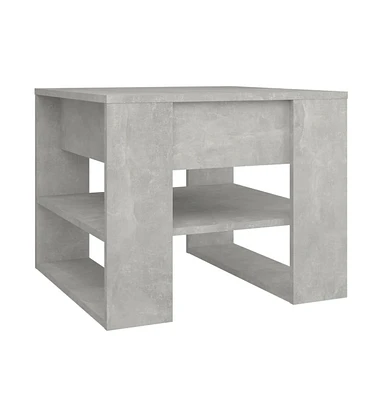 vidaXL Coffee Table Concrete Gray 21.9"x21.7"x17.7" Engineered Wood