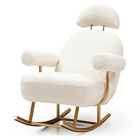 Sherpa Nursery Rocking Chair for Baby and Kids