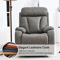 Dark Gray Electric Power Recliner for Seniors