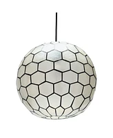 Storied Home Capiz Honeycomb Ceiling Light