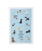 Design Imports Everyday Pets Kitchen Collection Absorbent Dishtowel Set, 18x28", Dog Person, 3 Count