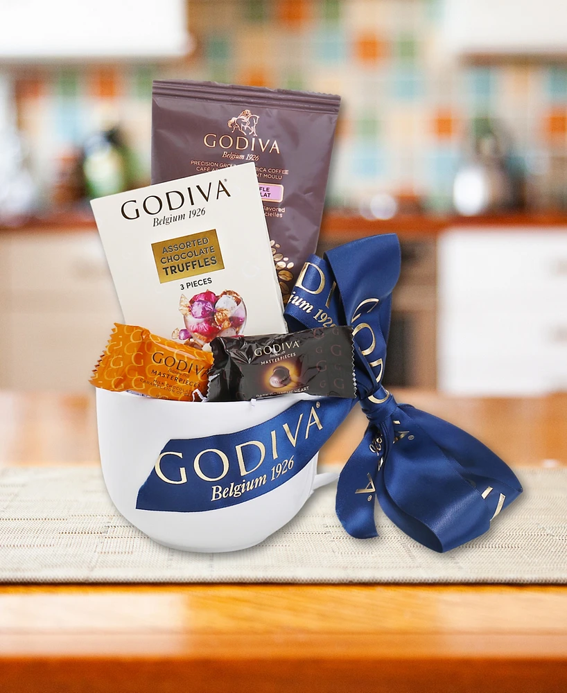 Alder Creek Gift Baskets Godiva Chocolate Latte Mug, 5 Piece