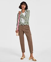 On 34th Women's Tapered Ankle-Length Cargo Pants, Created for Macy's