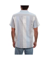 Px Men's Clothing Striped Linen Cotton Shirt