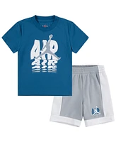 Jordan Little Boys Galaxy Tee and Shorts Set