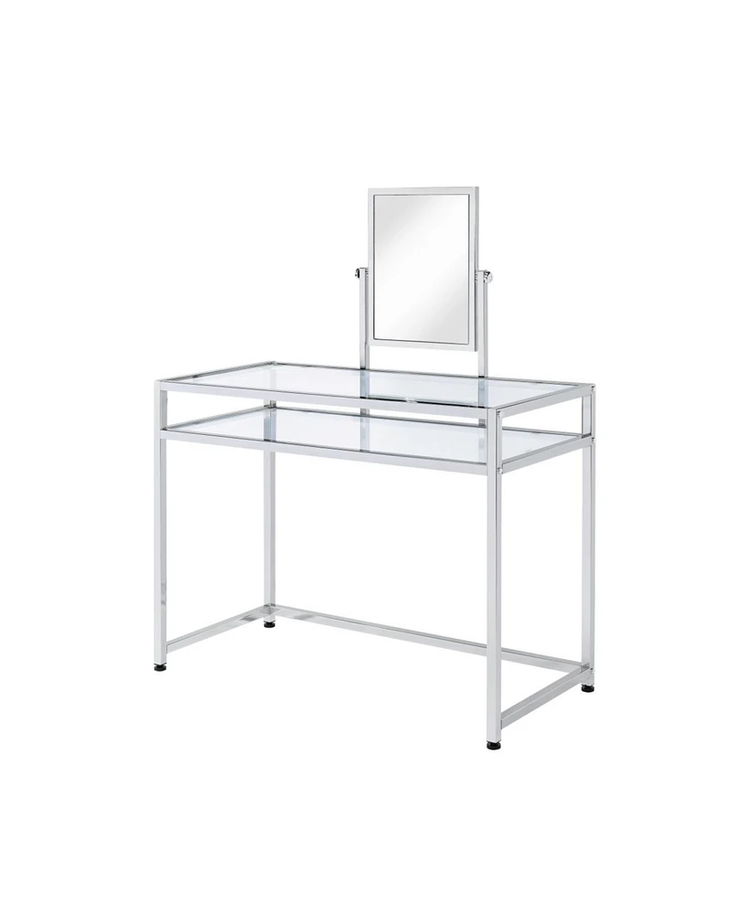 Simplie Fun Coleen Vanity Set In Chrome Finish