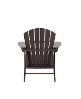 All-Weather Contoured Outdoor Poly Adirondack Chair