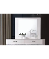 Streamdale Furniture Naima Ii Mirror In White High Gloss