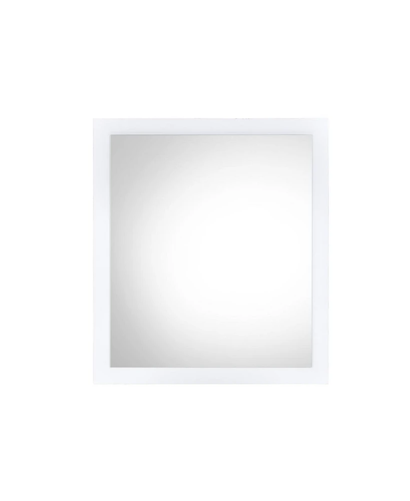 Simplie Fun Perse Mirror In White Finish