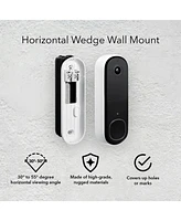 Wasserstein 35° to 55° Horizontal Wedge Wall Mount Compatible with Arlo Wireless Video Doorbell (2nd Gen) & Essential Video Doorbell Wire