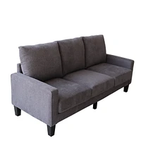 Simplie Fun Modern Living Room Furniture Sofa In Dark Fabric