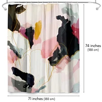 71x74 Abstract Shower Curtain - Homecoming by Louise Robinson