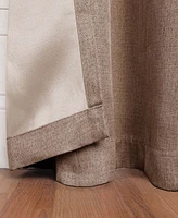 Superior Linen-Inspired Classic Room Darkening Modern Fade Resistant -Piece Curtain Set with Rod Pocket