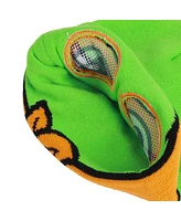 Teenage Mutant Ninja Turtles Men's Tmnt Rolldown Mikey Adult Mesh Eye Green Beanie