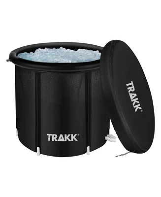 Trakk Portable Ice Bath Tub Therapy with Cover - 150 Gallon Freestanding Cold Water Plunge Pool, Cold Plunge Tub Recovery Bath