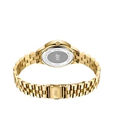 Jbw Women's Bellini Diamond (1/8 ct. t.w.) Watch in 18k Gold-plated Stainless-steel Watch 30mm