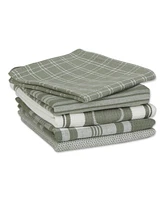 Design Imports Everyday Collection Foodie Kitchen Set, Dishtowel Dishcloth, Artichoke Green, 5 Piece