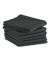 Design Imports Basic Solid Dishtowel Collection Cotton Flat Woven, Small Set, 18x28", Mineral, 6 Piece