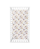 Trend Lab Woolly Friends Deluxe Flannel Fitted Crib Sheet by