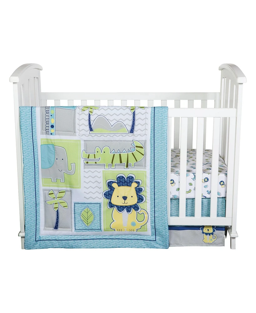 Sammy & Lou Jungle Roar 4 Piece Crib Bedding Set