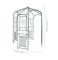 vidaXL Garden Arch 98.4" Dark Green