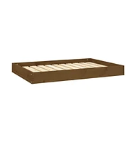 vidaXL Dog Bed Honey Brown 36"x25.2"x3.5" Solid Wood Pine