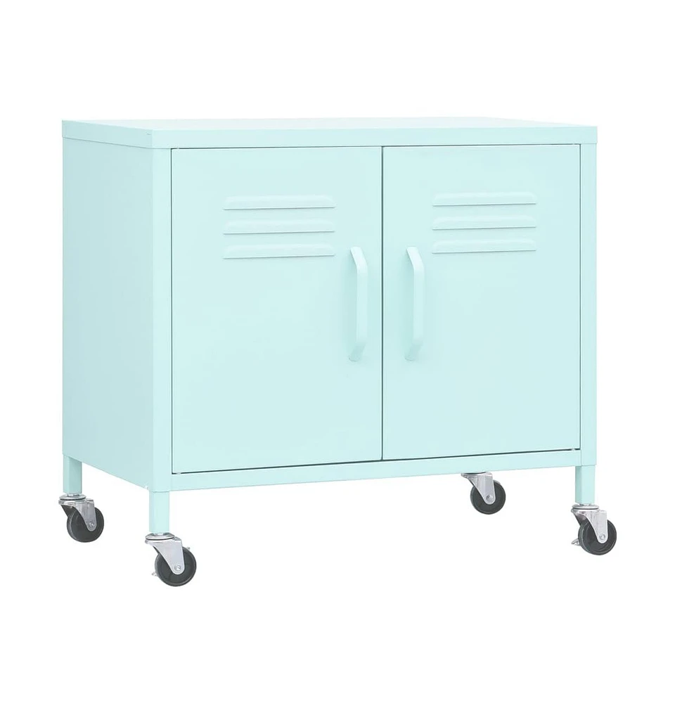 vidaXL Storage Cabinet Mint 23.6"x13.8"x22" Steel