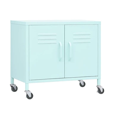 vidaXL Storage Cabinet Mint 23.6"x13.8"x22" Steel