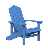 vidaXL Patio Adirondack Chair Hdpe Aqua Blue