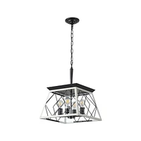 4-Light Farmhouse Chandeliers For Dining Room(No Bulbs