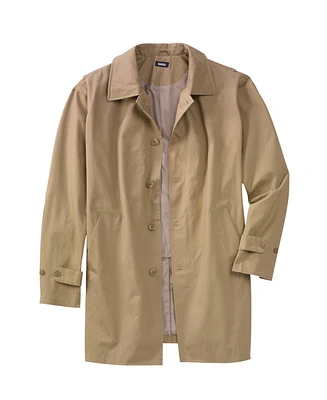 KingSize Men's Big & Tall Water-Resistant Trench Coat