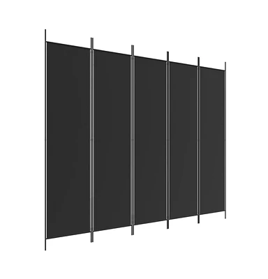 vidaXL 5-Panel Room Divider 98.4"x78.7" Fabric